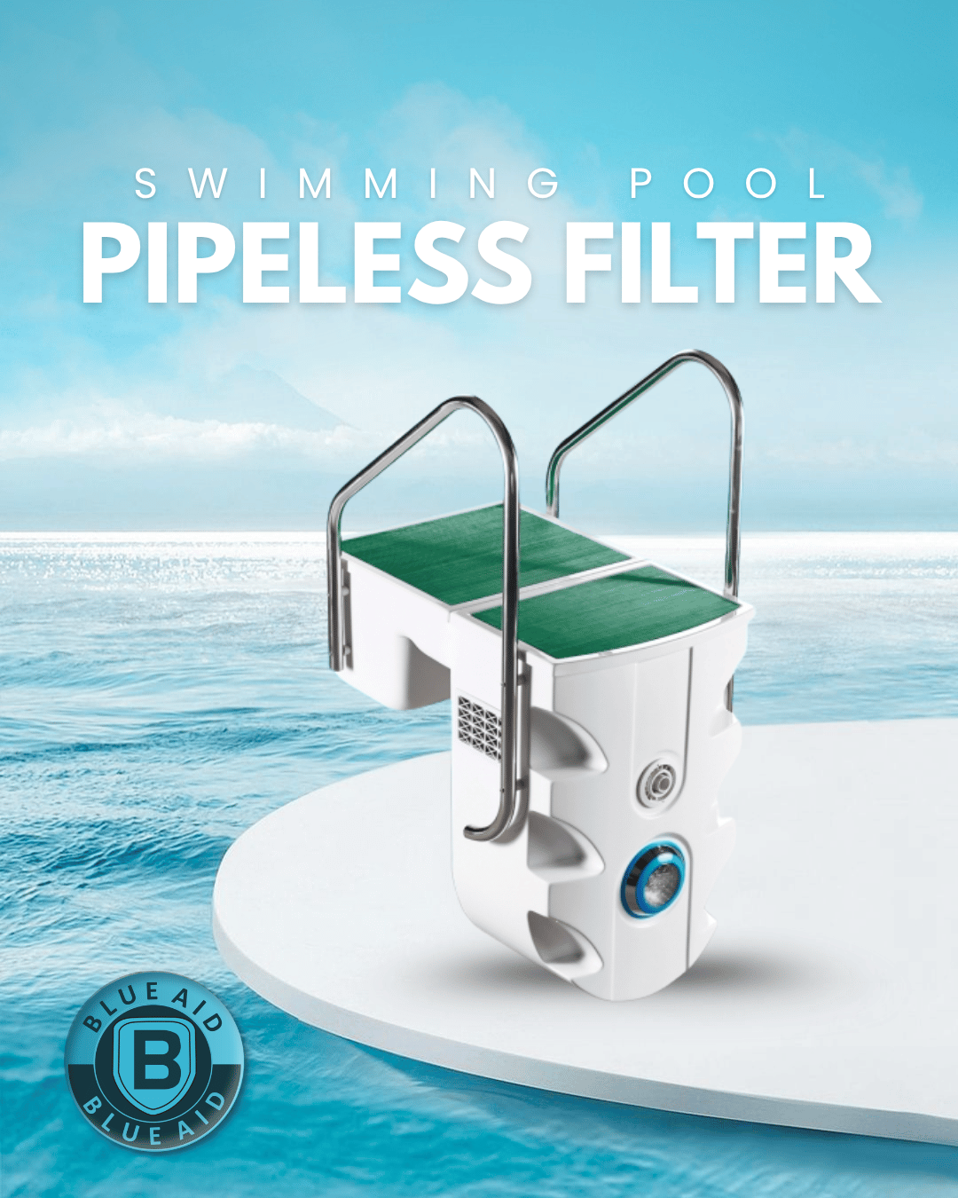 8 wheel pool suction head